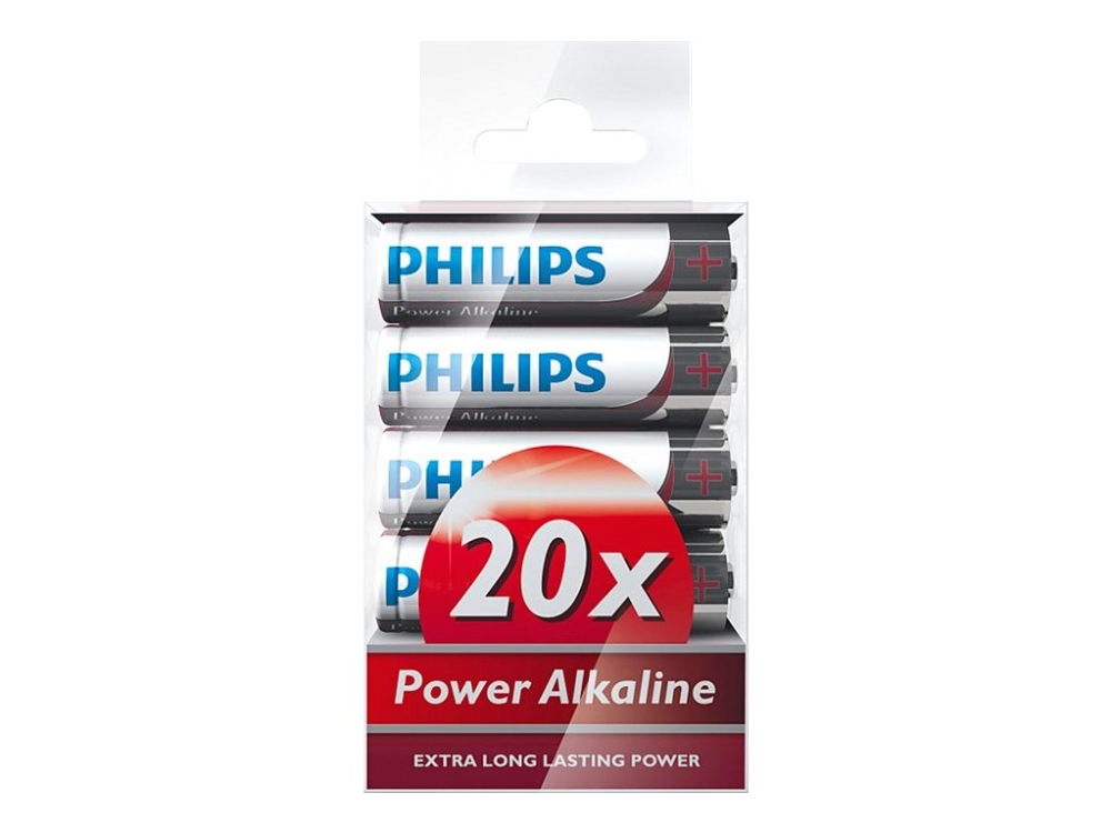 Philips Power Alkaline LR6P20T - Batteri 20 x AA-typ - alkaliskt | EL Artiklar - Batteri - AA-batterier | GameStuff