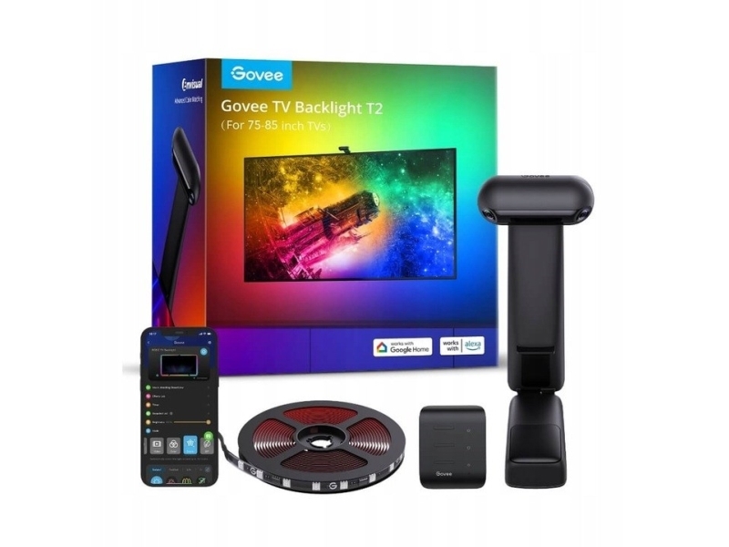 Govee Envisual TV Backlight T2 with Dual Cameras (75~85 inch) | Belysning - Inomhusbelysning - Strips & Ljusband | GameStuff