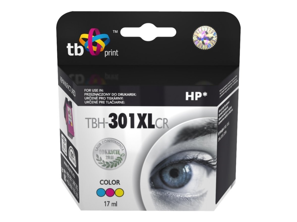 Tb - 17 Ml - Farbe (Cyan, Magenta, Gelb) - Kompatibel - Wiederaufbereitet - Tintenpatrone (Alternative Zu: Hp 301Xl) - Für Deskjet 1050A J410, 1051A