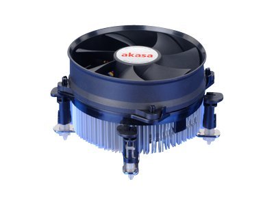 Akasa AK CC7108EP01 - Prosessorijäähdytin - (for: LGA775, LGA1156, LGA1155) - alumiini - 92 mm