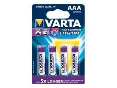 Varta Professional - Batterien 4 X Aaa - Li - 1100 Mah