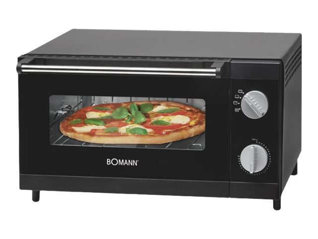 Bomann MPO 2246 CB, 12 L, Svart, Fristående, Roterande, 60 min., 1000 W | Pizzaugnar och tillbehör - Pizza ugn - Pizzaugnar | GameStuff