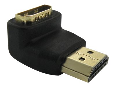 Qoltec - Hdmi Adapter - Hdmi Hun Til Hdmi Han - 90° Stikforbindelse