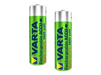 Varta Rechargable Accu - Batteri 2 X Aa Type - Nimh - (Genopladelige) - 2600 Mah