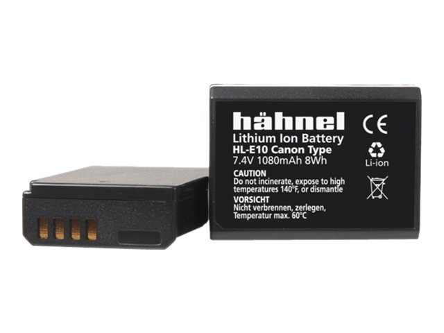 Hähnel Hl-E10 – Akku – Li-Ion – 1080 Mah – Für Canon Eos 1500, 2000, 3000, 4000, Kiss X80, Kiss X90, Rebel T100, Rebel T7, Rebel T7+