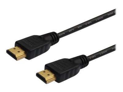 Savio Cl-37 - Hdmi-Kabel Med Ethernet - Hdmi Han Til Hdmi Han - 1 M - Afskærmet - Sort - 4K Support