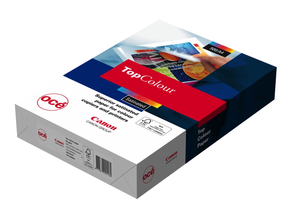 Canon Production Printing Top Color Paper Fsc Sat023 - Hvid - A4 (210 X 297 Mm) - 100 G/M² - 500 Ark Almindeligt Papir