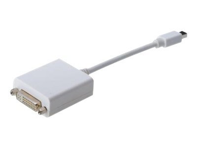 Digitus - Displayport Adapter - Mini Displayport (Han) Til Dvi-I (Hun) - 15 Cm - Formet - Hvid