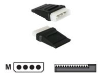 Delock Cable Power Sata Hdd > 4Pin Male, Sata Hdd, 4Pin, Schwarz