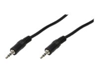 Logilink - Audiokabel - Mini-Kopfhörer Stereo 3,5 Mm Han Bis Mini-Kopfhörer Stereo 3,5 Mm Han - 5 M - Sort