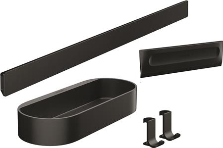 Hansgrohe Wallstoris Duschset - Matt Schwarz