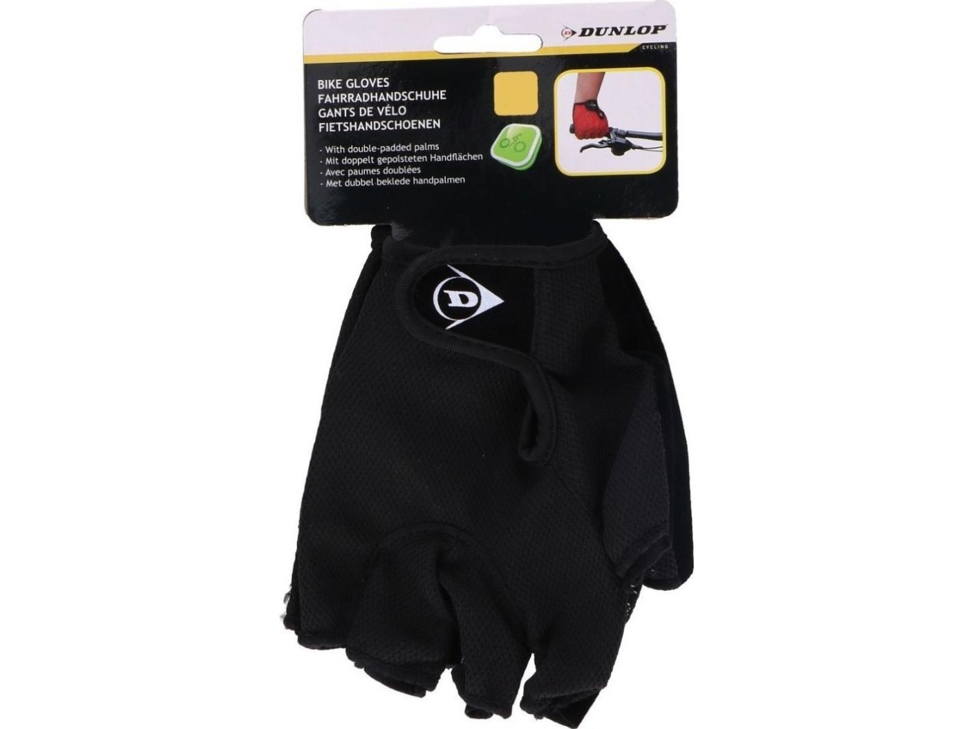 Dunlop Senior cykelhandskar storlek L - svart | Sport & Träning - Skidor/Snowboard - Skidhandskar | GameStuff