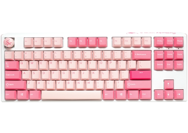 Ducky One 3 Tkl, Ledningsført, Usb, Mekanisk, Qwerty, Rgb Led, Lyserød