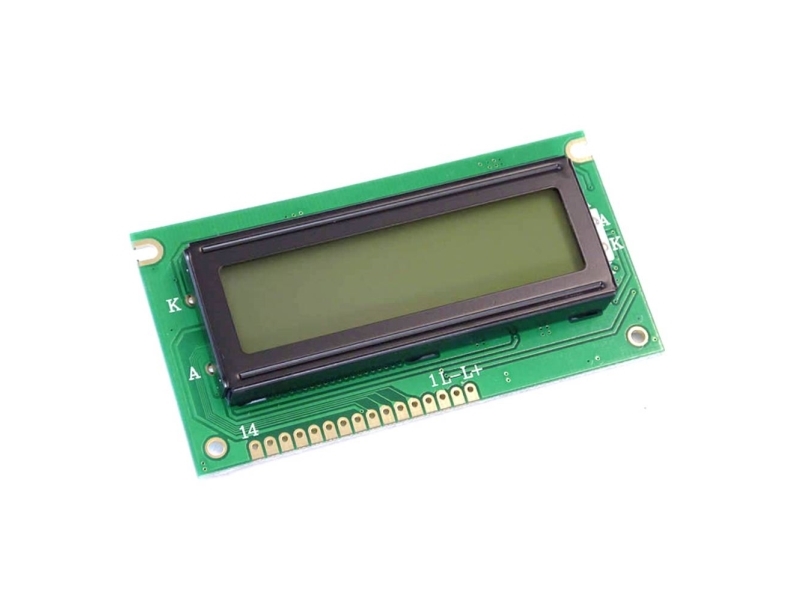 Display Elektronik LC-display Sort Amber (B x H x T) 84 x 44 x 12.4 mm DEM16217FGH-LA