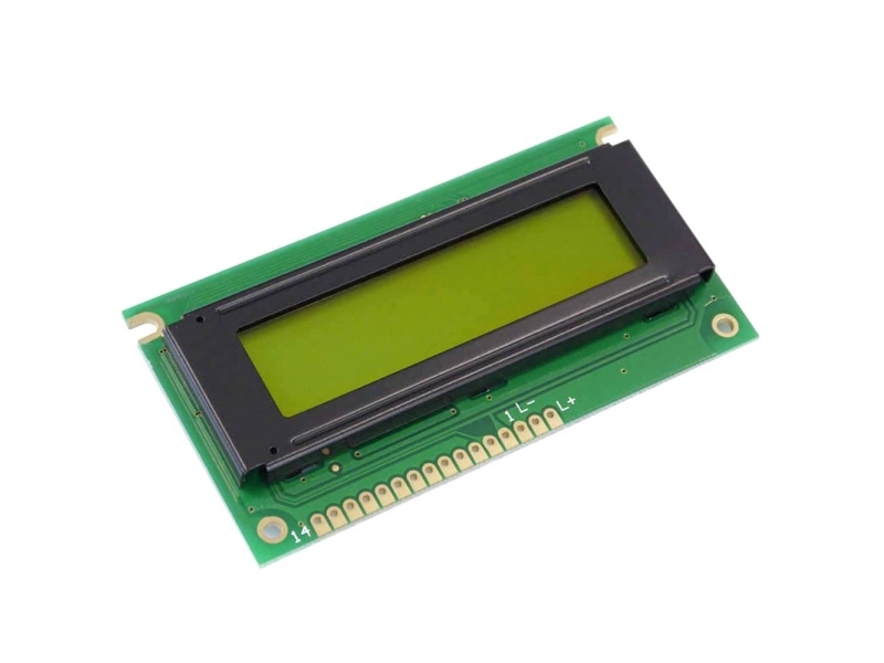 Display Elektronik LC-display Sort Gulgrøn (B x H x T) 84 x 44 x 10.5 mm DEM16217SYH-PY-CYR