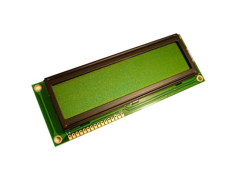 Display Elektronik LC-display Sort Gulgrøn (B x H x T) 122 x 44 x 14.5 mm DEM16215SYH-LY-CYR