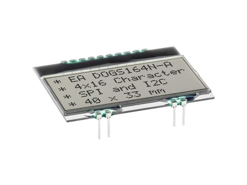 Display Elektronik LC-display Sort (B x H x T) 40 x 30.48 x 2.6 mm