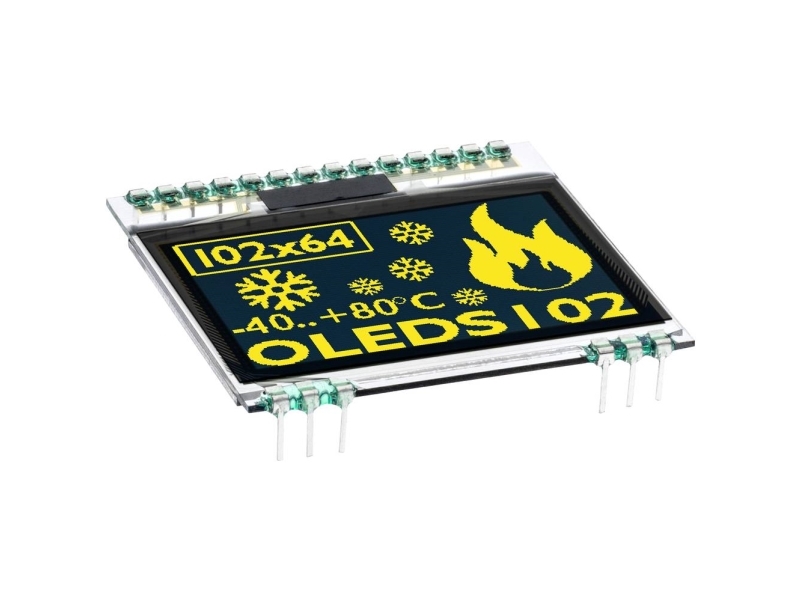 Display Elektronik Grafik-Display Grøn-Gul (B X H X T) 39.00 X 38.00 X 2.1 Mm