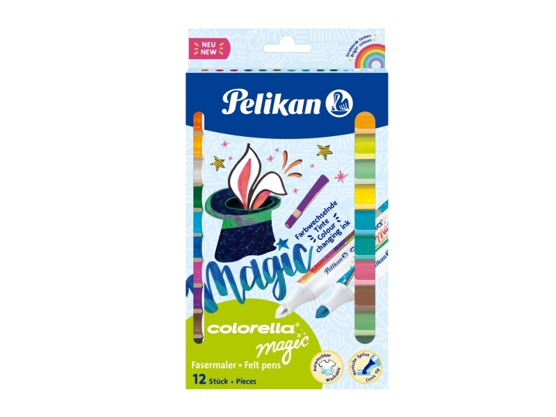 Pelikan Colorella Magic, Mehrfarbig, Rundspitze, Rund, Tinte Auf Wasserbasis, Erwachsene & Kinder, Junge/Mädchen