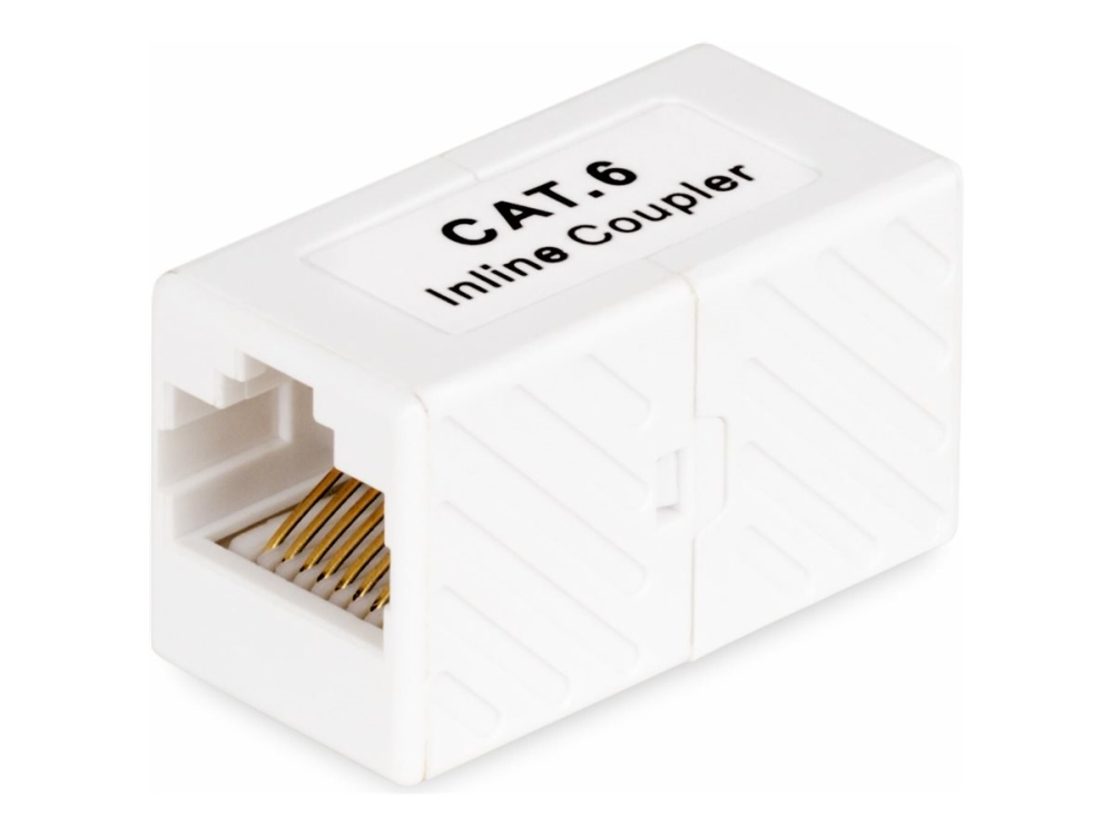 Startech Rj45 Coupler 5-Pack, Inline Cat6 Coupler, Female To Female (F/F) T568 Connector, Unshielded Ethernet Cable Extension - 5 Pack (In-Cat6-Coupl