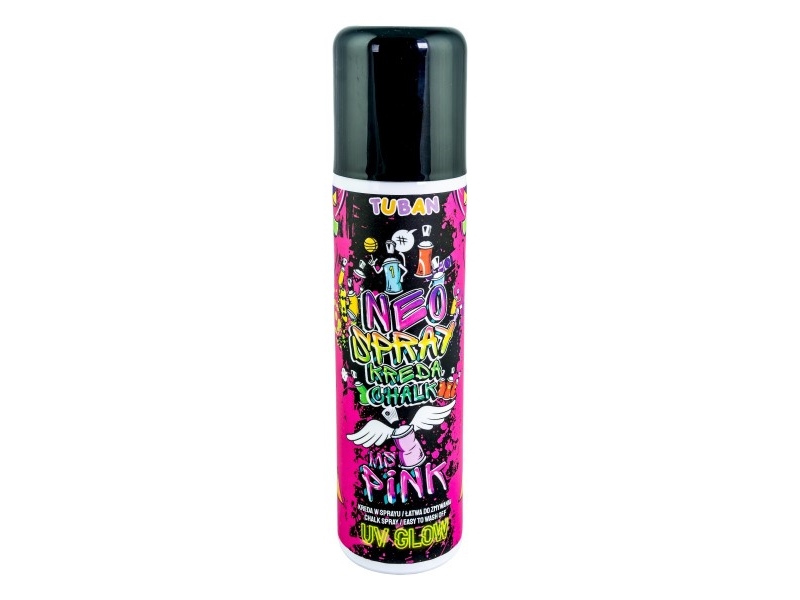 TUBAN kridt med spray Neo pink 150 ml