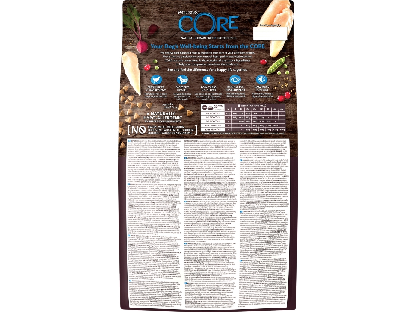 Caniwild Core Puppy Large Breed Trockenfutter 2,75 Kg