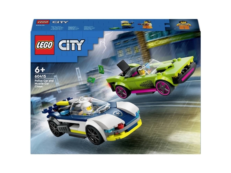 LEGO City 60415 Poliisiauto ja muskeliauton takaa-ajo