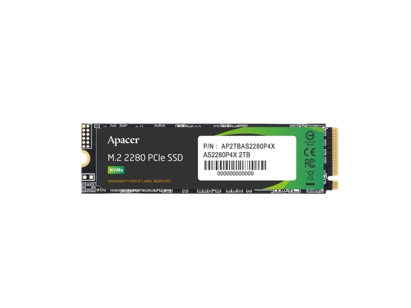 Apacer AP512GAS2280P4X-1, 512 GB, M.2, 2100 MB/s | Datorkomponenter - Hårddisk & Lagring - Interna hårddiskar | GameStuff