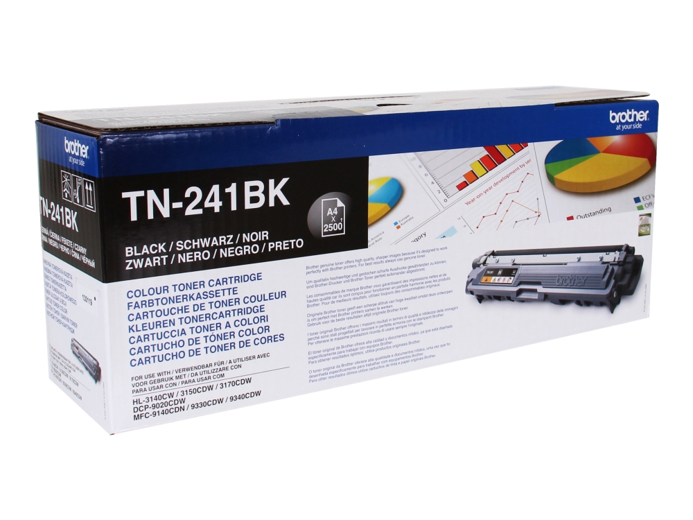 Brother TN241BK - 2 pakker - sort - original - tonerpatron - for Brother DCP-9015CDW, DCP-9020CDW, HL-3150CDW, MFC-9140CDN