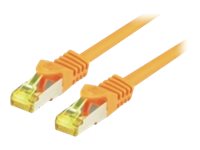 M-Cab Cat7 Roh-Netzwerkkabel S-Ftp, Pimf, Lszh, 10Gb, 0.50M, Orange, 0,5 M, Cat7, Sf/Utp (S-Ftp), Rj-45, Rj-45