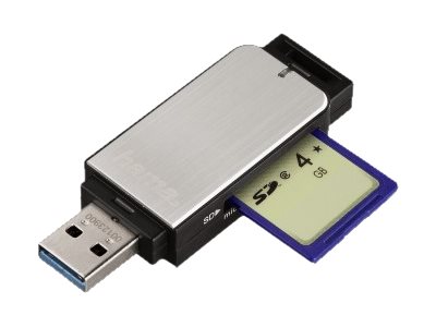 Hama - Kortlæser (Mmc, Sd, Microsd, Sdhc, Microsdhc, Sdxc, Microsdxc) - Uhs Class 1 - Usb 3.0