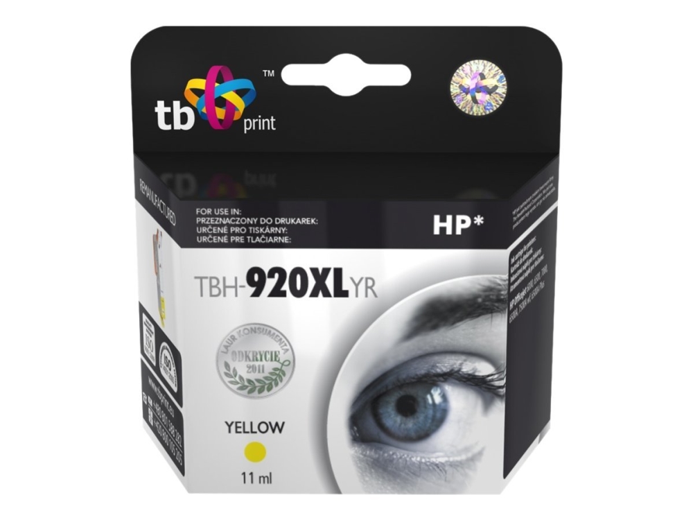 Ink Hp Oj 6500 Yellow Remanufactured Tbh-920Xlyr