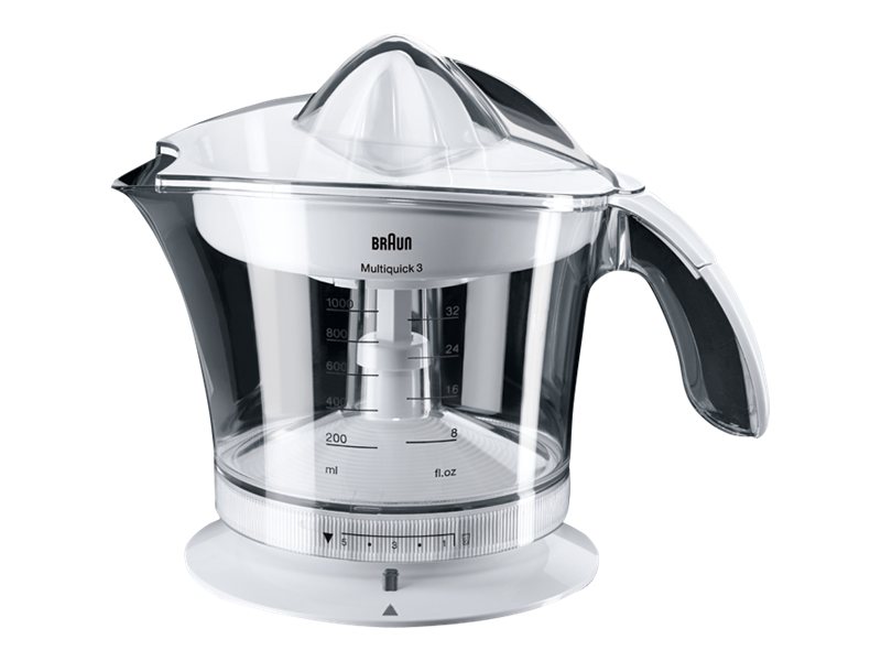 Braun Multiquick 3 MPZ 9 - Citruspresser - 1 liter - 20 W - hvid
