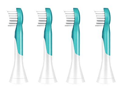 Philips Sonicare For Kids For Kids Hx6034/33 Mini-Bürstenköpfe Für Schallzahnbürste, 2 Stück(E), Türkis, Medium, Gummi