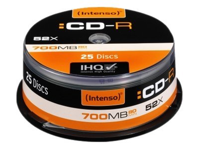 Intenso - 25 X Cd-R - 700 Mb (80 Min) 24X - Spindle