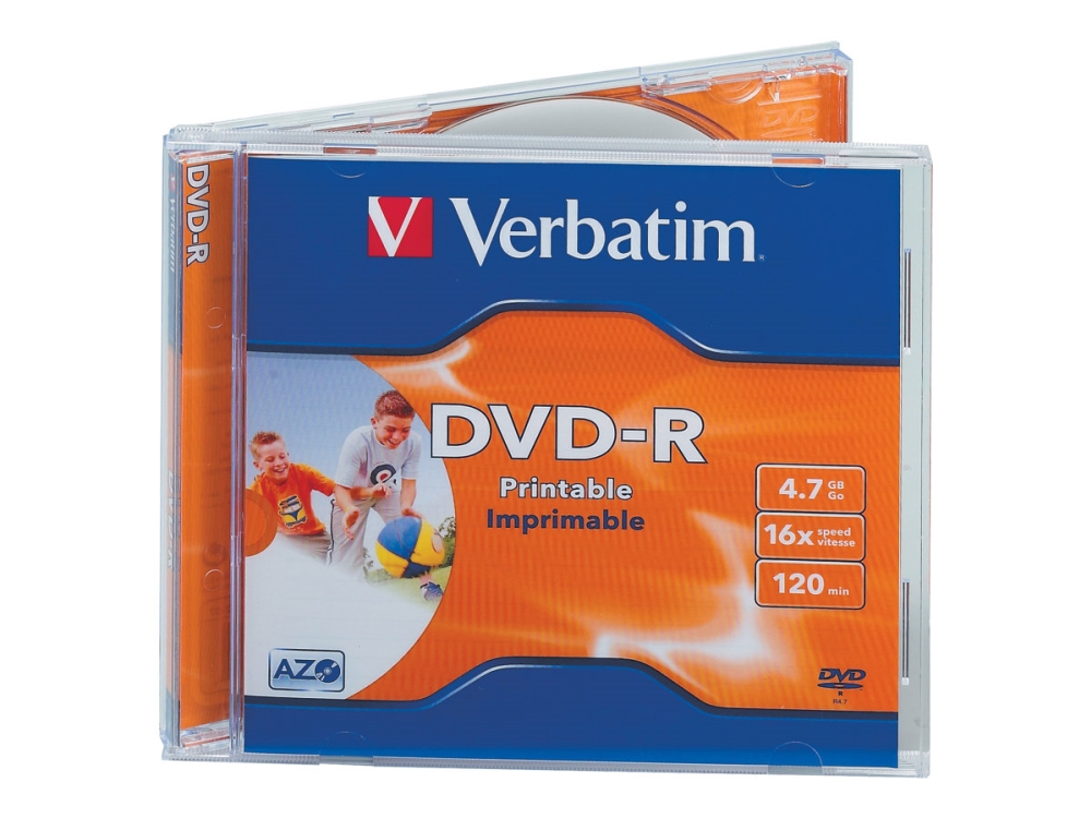 Verbatim 43521, Dvd-R, Druckbar, Karton, 10 Stück(E), 4,7 Gb