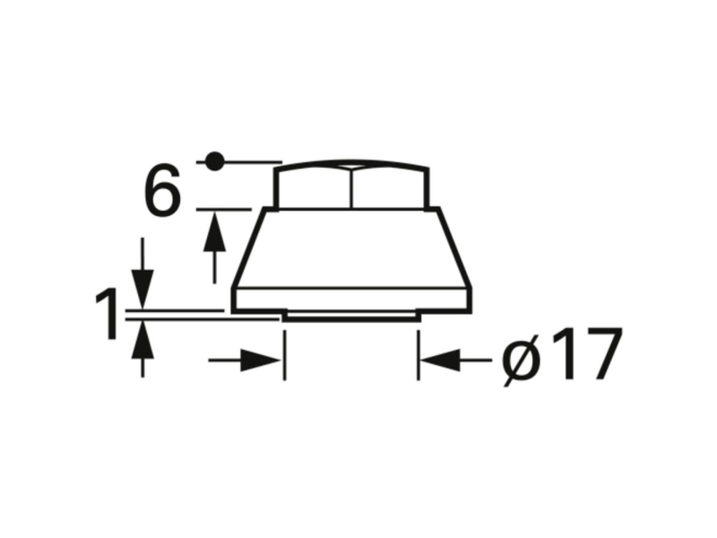 FTCAP HM 8 Hættemøtrik i plast Skruetilslutning (Ø) 25 mm 1 stk | Belysning - Tillbehör & reservdelar - Kondensator | GameStuff