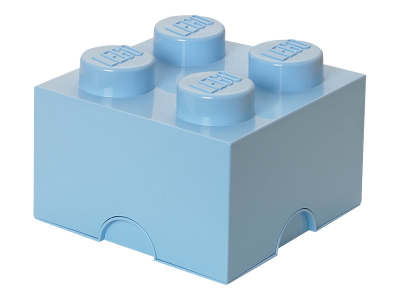 Se Lego Storage Brick 4 - Opbevaringsboks - Lys Royal Blå hos Computersalg.dk