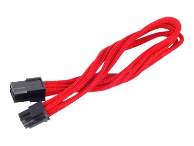 Silverstone Pp07 - Forlængerkabel Til Strøm - 6 Pin Pcie-Strøm (Hun) Til 6 Pin Pcie-Strøm (Han) - 25 Cm - Rød