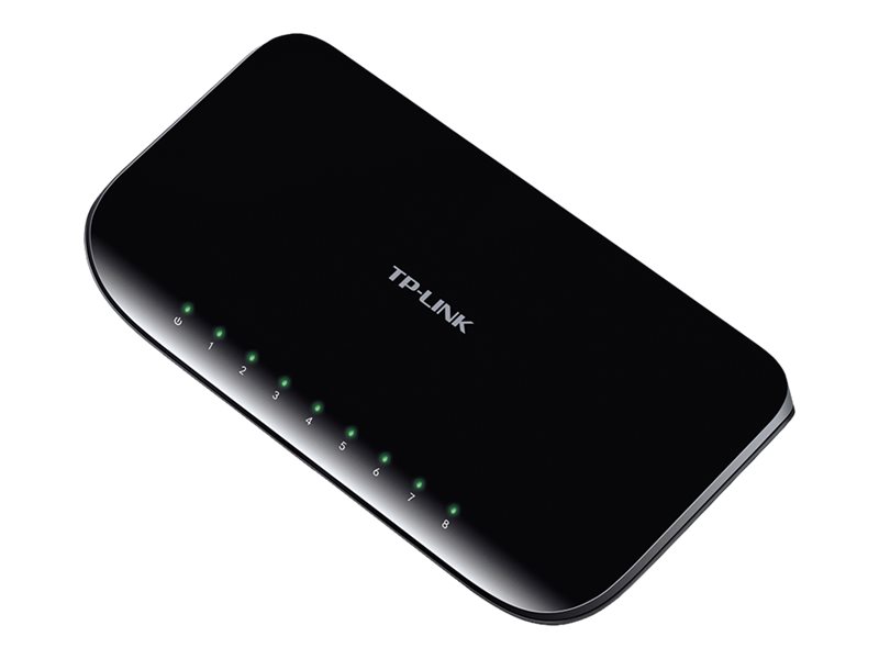 Tp-Link 8-Port-Gigabit-Desktop-Unmanaged-Switch, Unmanaged, Gigabit Ethernet (10/100/1000), Wandmontage
