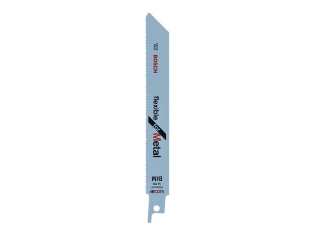 Bosch flexible for Metal S 922 BF - Sågblad - för bladmetall, metallrör - 5 delar - längd: 150 mm - bredd: 19 mm