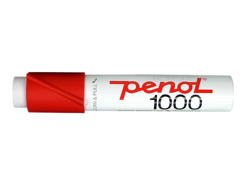 Permanent marker Penol 1000, rød | Skrivredskap - Märkpennor - Permanent Marker | GameStuff