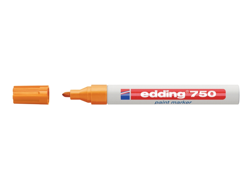 Edding 750, Orange, Weiß, 10 Stück(E)