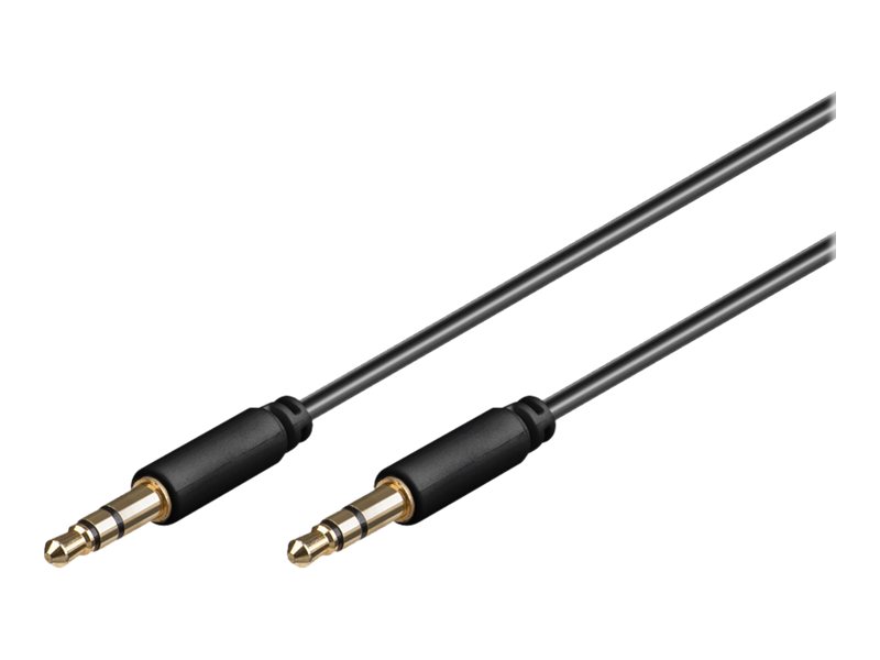 Goobay Avk 183-0150 Mini - Audiokabel - Mini-Phone Stereo 3.5 Mm Han Til Mini-Phone Stereo 3.5 Mm Han - 1.5 M - Sort