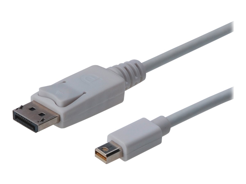 Digitus Assmann - Displayport-Kabel - Mini Displayport (M) - Displayport (M) - 3 M (Displayport 1.1A) - Geformt - Weiß - Für Apple Imac, Mac Mini, Ma