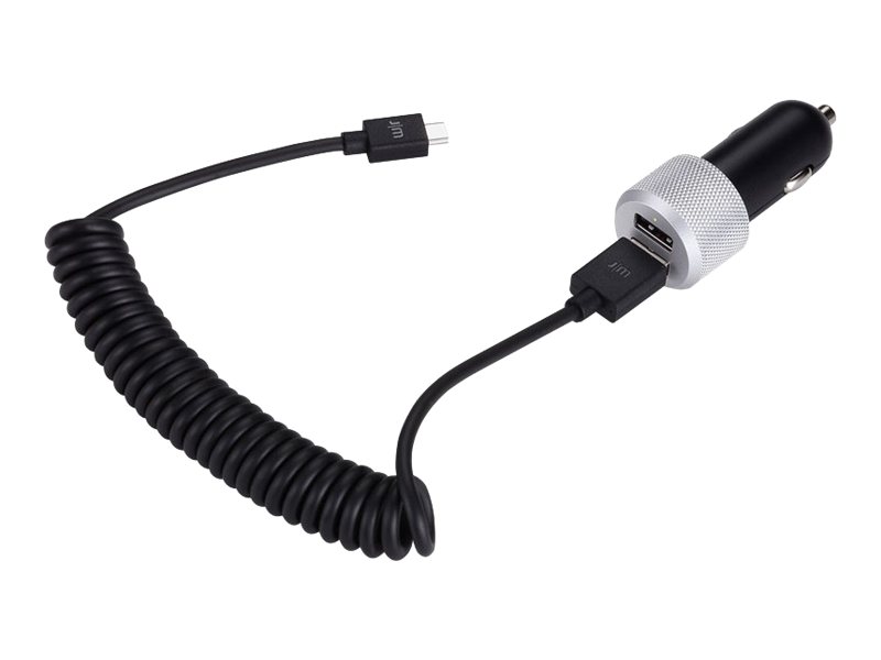 Just Mobile Highway Max - Strömadapter för bil - 2.1 A - 2 utdatakontakter (USB) - på kabel: Micro-USB | Tele & GPS - Batteri & Laddare - Billaddare | GameStuff