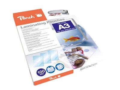 Peach - 100 My - 100-Pakke - Blank - A3 Plus (303 X 426 Mm) Laminerings Poser