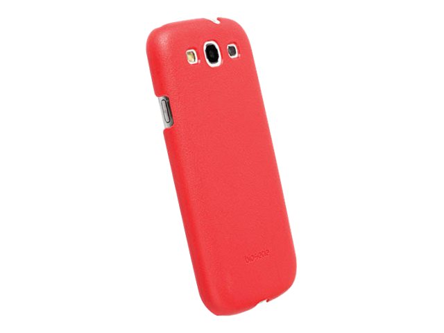 Krusell BioCover - Beskyttende deksel for mobiltelefon - bioplast - rød - for Samsung Galaxy S III