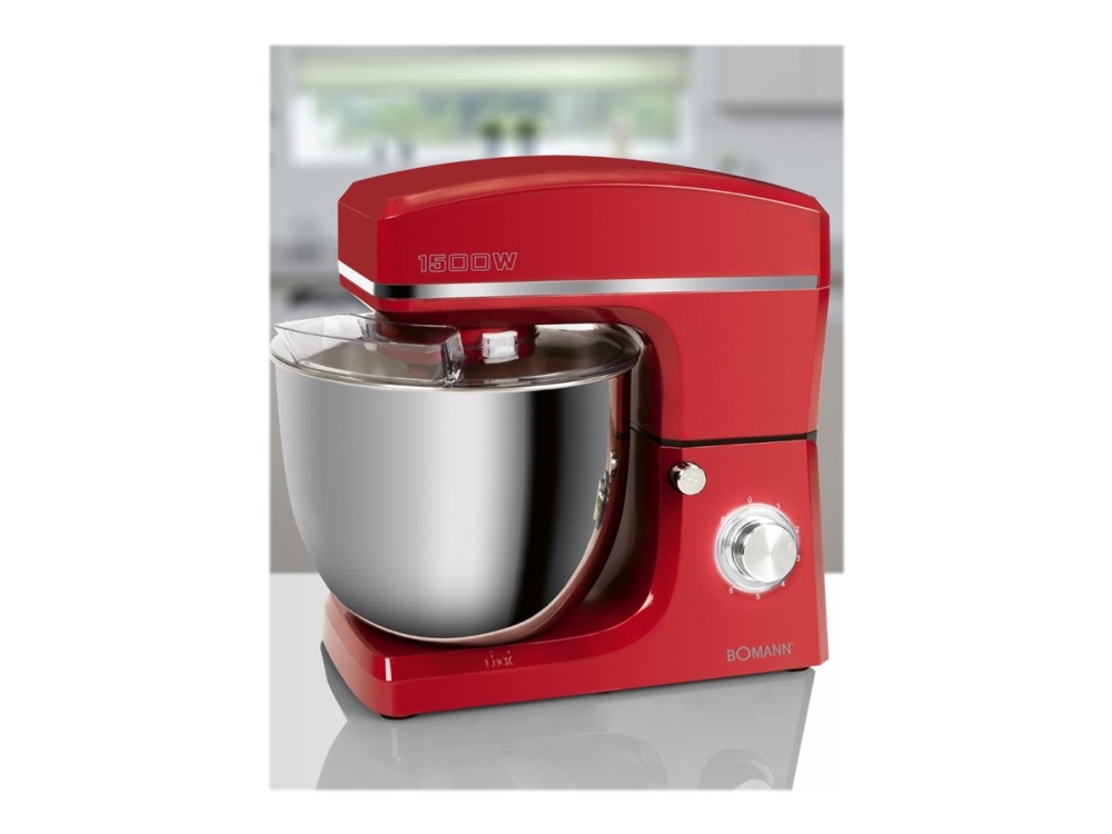 Bomann Km 6036 Cb - Mixer - 10 Liter - 1,5 Kw - Rot