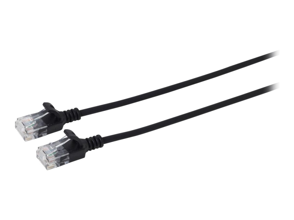 Microconnect - Netværkskabel - Rj-45 (Han) Til Rj-45 (Han) - 10 M - 3.6 Mm - Utp - Cat 6A - Halogenfri, Knastfri, Strenget - Sort